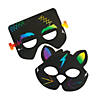 6 1/2" Magic Color Scratch Halloween Paper Masks with Scratchers - 24 Pc. Image 1