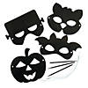 6 1/2" Magic Color Scratch Halloween Paper Masks with Scratchers - 24 Pc. Image 1