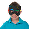 6 1/2" Magic Color Scratch Halloween Paper Masks with Scratchers - 24 Pc. Image 2