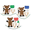 6 1/2" Reindeer with T-Shirt Christmas Ornament Craft Kit - Makes 12 Image 1