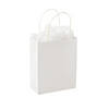 6 1/2" x 3 1/4" x 9" DIY Medium White Paper Gift Bags - 12 Pc. Image 1