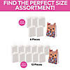 6 1/2" x 3 1/4" x 9" DIY Medium White Paper Gift Bags - 6 Pc. Image 3