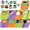6 1/2&quot; x 4 3/4&quot; Bulk 144 Pc. Halloween Make-A-Monster Character Sticker Sheets Image 1