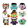 6 1/2&quot; x 4 3/4&quot; Bulk 144 Pc. Halloween Make-A-Monster Character Sticker Sheets Image 1