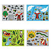 6 1/2" x 4 3/4" Bulk 48 Pc. Mini Stories of Moses Paper Sticker Scenes Image 2
