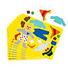 6 1/2" x 4 3/4" Make-a-Scarecrow Sticker Sheets &amp;#8211; 12 Pc.  Image 1