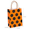 6 1/2" x 4" Medium Halloween Pattern Kraft Paper Gift Bags - 12 Pc. Image 1