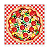 6 1/2" x 6 1/2" Mini Pizza Repositionable Paper Sticker Scenes - 12 Pc. Image 1