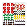 6 1/2" x 6 1/2" Mini Pizza Repositionable Paper Sticker Scenes - 12 Pc. Image 2