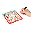 6 1/2" x 6 3/4" Christmas Dry Erase Bingo Game for 12 Image 1