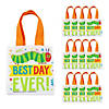 6 1/2" x 6" Mini Eric Carle&#8217;s The Very Hungry Caterpillar<sup>&#8482;</sup> Nonwoven Tote Bags - 12 Pc. Image 1