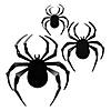 6 1/2" x 7 1/2" Bulk 60 Pc. 3D Spider Plastic Wall Decorations Set Image 1
