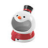 6 1/2" x 8" Smiling Snowman Multicolor Ceramic Candy Dish Image 1