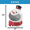 6 1/2" x 8" Smiling Snowman Multicolor Ceramic Candy Dish Image 2