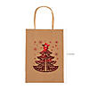 6 1/2" x 9" Bulk 144 Pc. Medium Metallic Holiday Kraft Paper Gift Bags Image 1