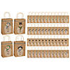 6 1/2" x 9" Bulk 144 Pc. Medium Snowman Kraft Paper Gift Bags Image 1