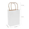 6 1/2&quot; x 9&quot; Bulk 60 Pc. Medium Classic White Kraft Paper Gift Bags Image 1