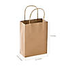 6 1/2" x 9" Bulk 60 Pc. Medium Kraft Paper Gift Bags Image 1