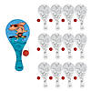 6 1/2" x 9" Color Your Own Tropical Paddleball Games - 12 Pc. Image 1