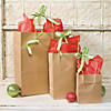 6 1/2" x 9" Medium Brown Kraft Paper Gift Bags - 12 Pc. Image 3