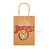 6 1/2" x 9" Medium Happy Birthday Jesus Kraft Paper Gift Bags - 12 Pc. Image 1