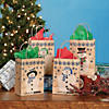 6 1/2" x 9" Medium Happy Snowman Kraft Paper Gift Bags - 12 Pc. Image 3