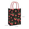 6-1/2" x 9" Medium Heart-Shaped Cherry Kraft Paper Bags - 12 Pc. Image 1