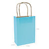 6 1/2" x 9" Medium Light Blue Kraft Paper Gift Bags - 12 Pc. Image 1