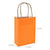 6 1/2" x 9" Medium Orange Kraft Paper Gift Bags - 12 Pc. Image 1