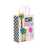 6 1/2" x 9" Medium Party Animal Paper Gift Bags - 12 Pc. Image 1