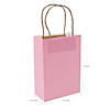6 1/2" x 9" Medium Pink Kraft Paper Gift Bags - 12 Pc. Image 1