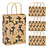 6 1/2" x 9" Medium Rudolph the Red-Nosed Reindeer<sup>&#174;</sup> Kraft Paper Gift Bags - 12 Pc. Image 1