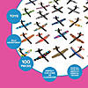 6 1/4" - 6 1/2" Bulk 100 Pc. Toy Jet Cardboard Gliders Assortment Image 2