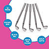 6 1/4" Silver Golf Club-Shaped Plastic Pens - 12 Pc. Image 2