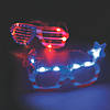 6 1/4" x 2 1/4" Patriotic Light-Up Red, White & Blue Plastic Glasses - 6 Pc. Image 1