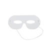 6 1/4" x 2 3/4" DIY White Plastic Eye Masks with Elastic Bands - 24 Pc. Image 1