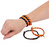 6" - 10 1/2" Bulk 72 Pc. Halloween Adjustable Friendship Rope Bracelets Image 1