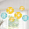 6" - 10" Daisy Hanging Paper Lanterns - 6 Pc. Image 2