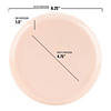 6.25" Pink Flat Round Disposable Plastic Pastry Plates (120 Plates) Image 2