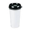 6 3/4" 16 oz. DIY White BPA-Free Plastic Travel Mugs with Lid - 6 Ct. Image 1