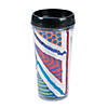 6 3/4" 16 oz. DIY White BPA-Free Plastic Travel Mugs with Lid - 6 Ct. Image 2
