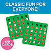 6 3/4" Bulk 100 Pc. Automatic Sliding Tab Cardboard Bingo Cards Image 2