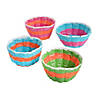 6 3/4" Mini Multicolor Basket Weaving Craft Kit &amp;#8211; Makes 12 Image 1