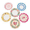 6 3/4" Truly Scrumptious Scalloped Paper Dessert Plates - 12 Ct. Image 1
