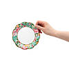 6 3/4" Truly Scrumptious Scalloped Paper Dessert Plates - 12 Ct. Image 1