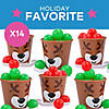 6 3/4" x 6" Christmas Reindeer Bucket Ball Toss Game - 14 Pc. Image 2