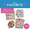 6 3/4" x 8 1/2" Premium Fall Multicolor Cardboard Bingo Game for 32 Image 2