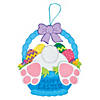 6 3/4&quot; x 8&quot; Easter Bunny Bottom Sign Foam Craft Kits - Makes 12 Image 1