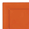 6.5" Burnt Orange Square Plastic Cake Plates (80 Plates) Image 1