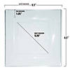 6.5" Clear Square Plastic Cake Plates (80 Plates) Image 2